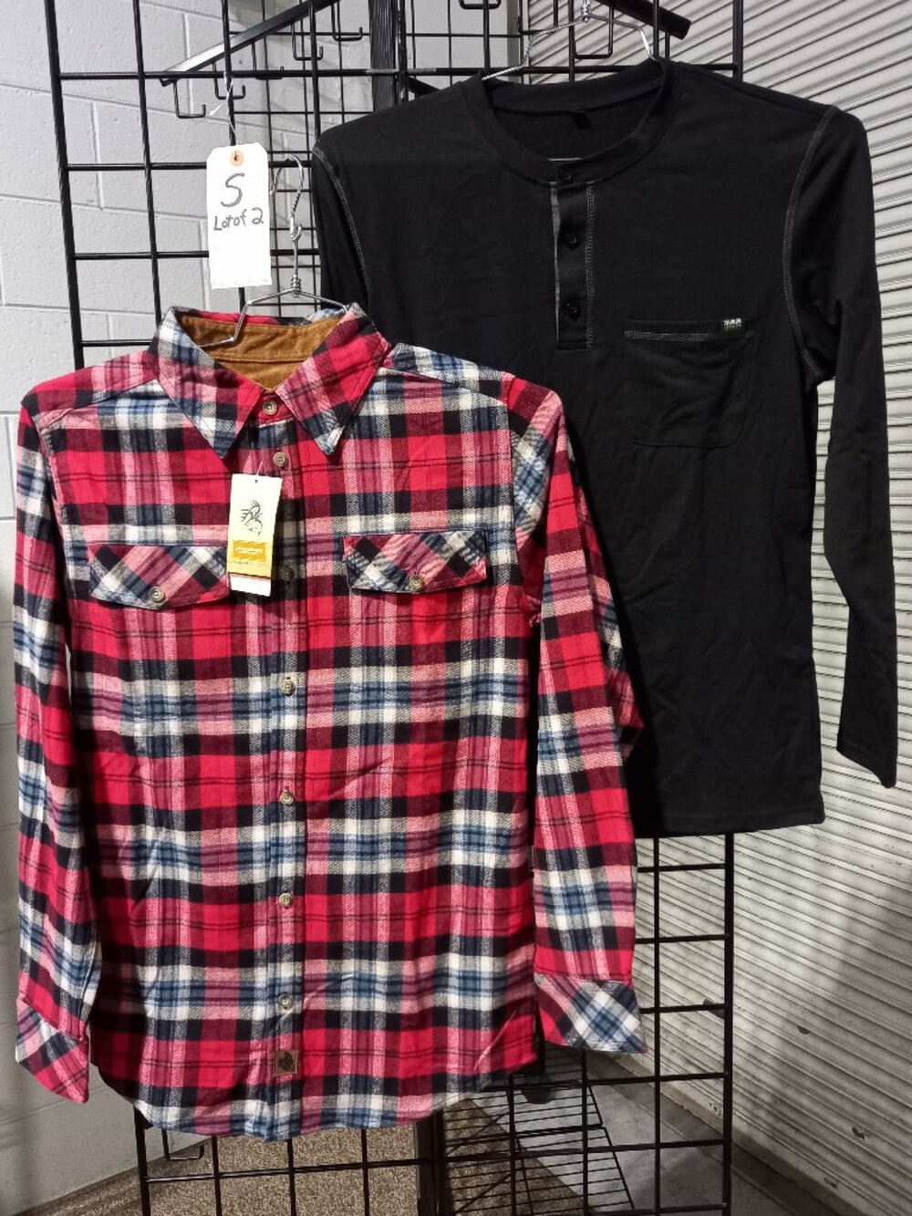 Men's Flannel + Long Sleeve Henley | Small
